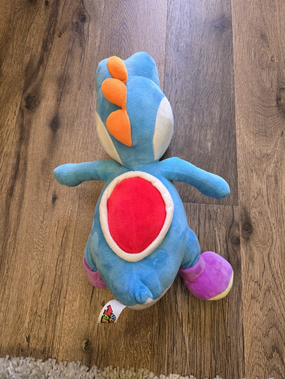 Nintendo Super Mario Bros. Blue Yoshi Plush 16 Inch - Picture 4 of 6